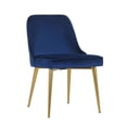 thumbnail image 1 of Heavenly Collection Chaise de Salle à Manger en Velours Bleu, 1 of 4