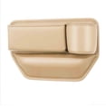 thumbnail image 1 of Beige Car Passenger Side Seat Gap Storage Box Multifunctional Storage Pu Leather Organizer Beige B #hj1W8, 1 of 7