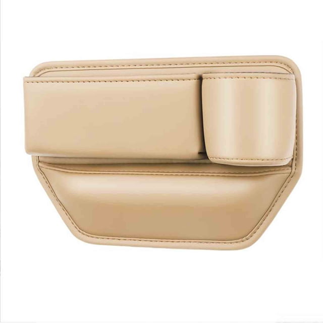 Beige Car Passenger Side Seat Gap Storage Box Multifunctional Storage Pu Leather Organizer Beige B #hj1W8