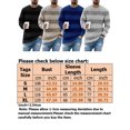 thumbnail image 2 of HIMONE Chandail Rayé pour Hommes Hiver Manches Longues Tricoté, 2 of 2