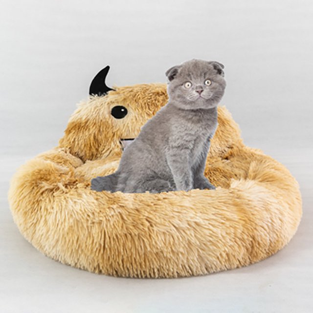 LSLJS Plush small mat creative and winter warm and dog house