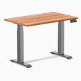 thumbnail image 1 of Desky Bureau Assis-Debout Mini Double - Chêne Prime / 40 x 24 Pouces / Gris Espace, 1 of 10