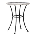 thumbnail image 1 of Four Seasons Courtyard 24 Inch Marbella Wicker Bistro Patio Table, Gray, 1 of 6
