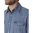 thumbnail image 4 of Wrangler Chemise de Travail Western pour Homme, Fini Lavé, Délavé à la Pierre, Très Grand, 4 of 4