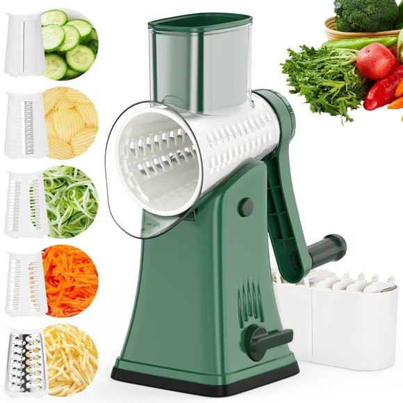 IMAGE 5 in 1 Multifunctional Cheese Grater for Slicing, Shredding, and Grinding