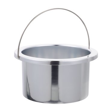 Récipient pour Faire Fondre la Cire et Enlever les Poils, Chauffe-Cire, Pot Intérieur, Pot Antiadhésif (Argent)