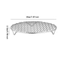 thumbnail image 2 of Household Stainless Steel Barbecue Net Round With Feet Around The Stove Cooking Tea Pottery Trailer Mounted Grill Grill Oven Apartment Grille Outdoor Small Grill Ventilation Grill Outdoor, 2 of 3