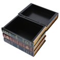 thumbnail image 3 of Hand-Made Antique Book Shaped Box, Jewelry Storage Box Wood Book Shaped Box, Office Bookcase Decorations For Home Decoration, 3 of 8