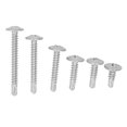 thumbnail image 1 of Vis Auto-Perçantes, Tête Ronde Vis Auto-Perçantes 104 Pcs Antirouille Haute Résistance Résistantes à la Corrosion M4.2 Acier Carbone pour Meubles, 1 of 7