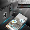 thumbnail image 5 of KOMI Pixel 7 Case, Google Pixel 7 Case with HD Screen Protector, Shockproof Google Pixel 7 Phone Case with 360° Magnetic Ring Holder Kickstand Phone Case for Google Pixel 7 Black, 5 of 5