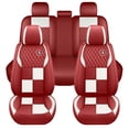thumbnail image 3 of Maidao Car Seat Covers Full Set for Volkswagen for Arteon 2017-Present 5 Seats Leather Compatible Airbag Waterproof Soft Front Rear Cushion Protector Red, 3 of 6