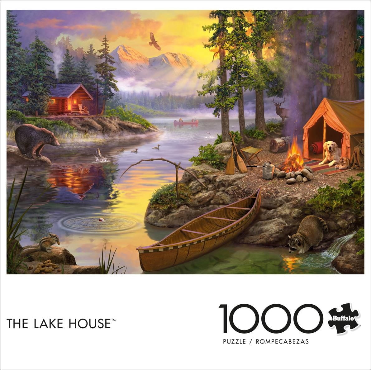 Buffalo Games - Le puzzle David Stevenson - The Lake House - en 1000 pièces