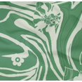 thumbnail image 5 of oneOone Cotton Poplin Twill Green Fabric Abstracts Craft Projects Decor Fabric Printed By The Yard 56 Inch Wide, 5 of 5