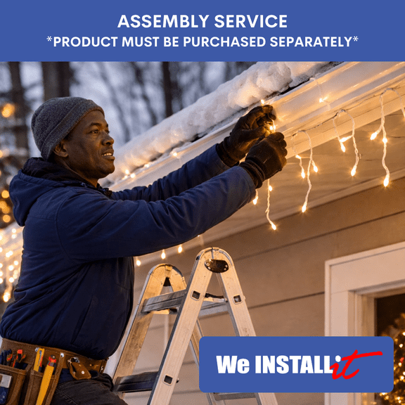 Home Service - Seasonal Light Installation (ladder accessible only)
