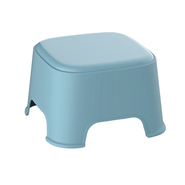 Btomtd Plastic Stool Household Mini Stool, Blue