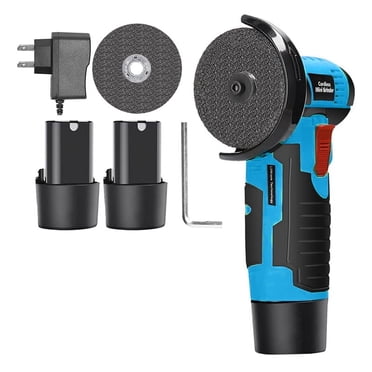 Cordless Mini Angle Grinder, Small Angle Grinder Tool with 2 Pack 12V Batteries, 19500 Angle Grinders, US Plug