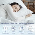 thumbnail image 4 of California Design Den 100% Cotton Pillowcases, Pillow Case Set of 2, Luxury 400 Thread Count Sateen Pillowcases, Match with Our 400 Thread Count Sheets, 4 of 8