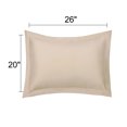 thumbnail image 2 of PiccoCasa Soft 1800 Microfiber Oxford Pillowcases 2Pcs, Standard Tan, 2 of 7