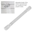 thumbnail image 4 of Rotating Shower Head Extension Arm, Swiveling Shower Head Arm Sturdy Beautiful Decorative Adjustable Stainless Steel with Flange for Bathroom, 4 of 8