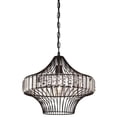 thumbnail image 1 of Westinghouse Lighting Crystal Prism 1-light Chandelier - Matte Black, 1 of 4