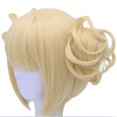 thumbnail image 4 of Perruque Blond Cosplay avec Frange Perruque Blonde Synthétique avec Queues de Cheval pour Femmes, 4 of 4
