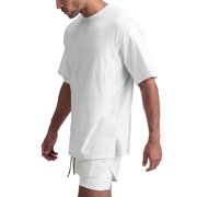 LUOGENLI Male T-shirts for Mens Men's Loose Sports Casual T Shirt Spread out Short Sleeves Mens Funny T-shirts Graphic Tees Easter 4xl Mens T-shirts Graphic Tees St. Patrick's Day White M