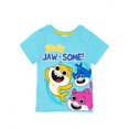 thumbnail image 2 of Baby Shark Boys Blue Short Sleeve Short Leg Pyjama Set, 2 of 6