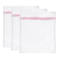 thumbnail image 1 of Unique Bargains 3Pack 23.6'x23.6' Mesh Laundry Bags with Zipper Mesh Wash Bags for Laundry Pink, 1 of 5