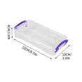 thumbnail image 2 of Dvkptbk Clear Pencil Case, Big Pencil Pouch Box for Office Stationery Organizer, Simple Sturdy Multifunctional Pen Case, 2 of 2