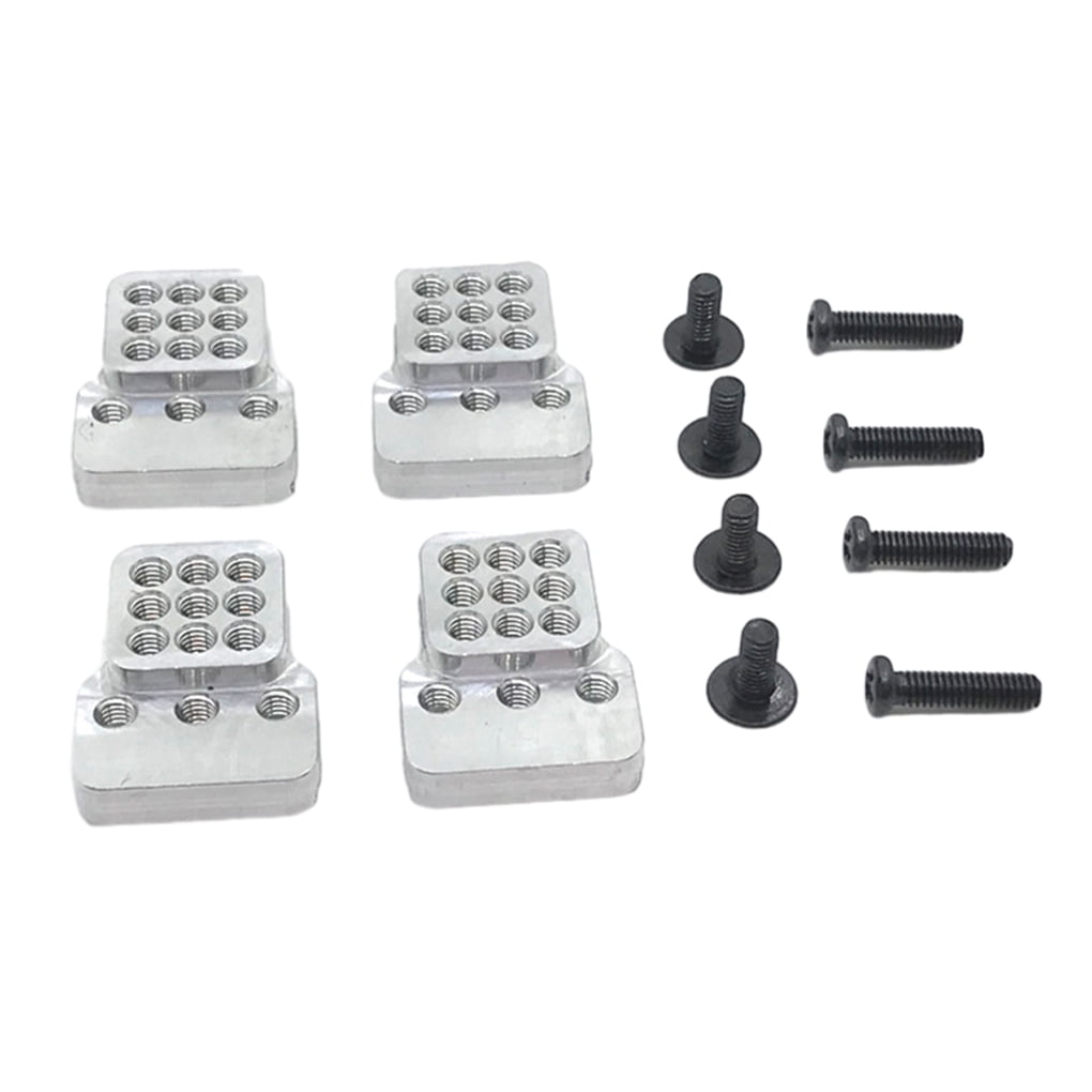 Wweixi Metal RC Car Upgrade Shock Mount Lift Kit For WPL 1/16 C14 C24 Metal Shock Absorber Support For RC Car RC Car Upgrade silver