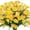 Yellow, variant on Meitianfacai 1 Bundle Artificial Flowers, Silk Daisy, Artificial Gerbera Daisy for Home Decoration, Artificial Daisy for Wedding Decoration