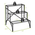thumbnail image 2 of Costway Plant Rack 3-Tier Metal Plant Stand Garden Shelf Stair Style Decorative, 2 of 10