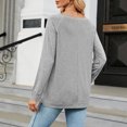 thumbnail image 5 of Timegard Hauts pour Femmes à Rayures Col Rond Manches Longues T-Shirts Basiques Automne Décontractés Amples Confortables Hauts, 5 of 5