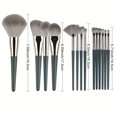 thumbnail image 4 of LNGOOR 14Pcs Makeup Brush Set +2pcs Black Triangular Powder Puff Soft Fluffy Professional Cosmetic Foundation Powder Eyeshadow Kabuki Blending Make Up Brush Beauty Tool With Bag Makeup Sp, 4 of 5