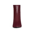 thumbnail image 2 of Unique Bargains Women's Pointed Toe Zipper Patent Leather Ankle Chunky Boots, 2 of 7