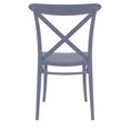 thumbnail image 5 of Siesta Exclusive ISP254-DGR Chaise d'Extérieur en Résine à Dossier Croisé Gris Foncé - Ensemble de 2, 5 of 5