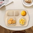 thumbnail image 5 of Fridja Large 12 Inch Divided Plates for Kids Adults, Solid Color Wheat Straw Portion Control Meal Plate, Reusable Plastic Compartment Plates, Practical Dinner Plates Dessert Lunch Plates, 5 of 5
