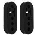 thumbnail image 1 of 2Pcs Exhaust Hangers  Rear Exhaust Repair Hanger 4 Holes 12mm Car Exhaust Mount Brackets High Density Rubber Muffler Hanger for Protecting Car Exhaust System (Black), 1 of 8