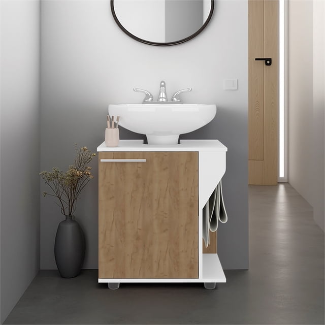 Phillips Armoire sous Évier Bois Manufacturé Chêne Naturel