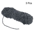thumbnail image 3 of Unique Bargains Fil Chenille en Polyester Gris Foncé, 3 Écheveaux, 3 of 7
