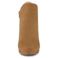 thumbnail image 2 of Unique Bargains Bottes à Talon Épais à Bout Rond pour Femmes, 2 of 6