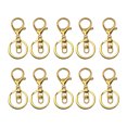 thumbnail image 4 of Ruiboury 10pack/lot Carabiners Lobster Claw For Keychain - Strong And Functional Accessories For Easy Key gold 5Set, 4 of 6