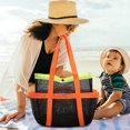 thumbnail image 5 of JWshufel Large Capacity Portable Swimming Bag with Multi Pocket Storage for Beach Swimming Pool Vacation Travel Long Lasting Polyester Mesh Design Easy to Fold and Carry, 5 of 5