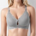 thumbnail image 2 of Women‘s Bra Wireless Maternity Seamless Front Buckle Breastfeeding Bra With Pads, 2 of 6
