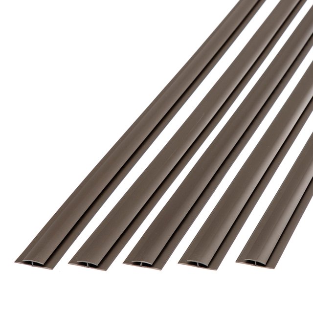 Fasade 47 in. Vinyl Divider Trim Argent Bronze 5 Pack