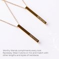 thumbnail image 1 of Gold Bar Necklace - Worthy Enough, 1 of 6