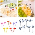 thumbnail image 5 of Cure-dents Réutilisables en Forme de Notes de Musique avec Fruits et Animaux de Dessin Animé pour Enfants, Collations de Déjeuner, Vaisselle, 10 Pcs, 5 of 5