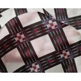 thumbnail image 4 of oneOone Silk Tabby Fabric Check Ikat Print Sewing Fabric BTY 42 Inch Wide, 4 of 4