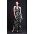 thumbnail image 2 of Bimba Robe Longue Décontractée à Col Licou pour Femme avec Fentes Latérales, Imprimée, Tenue de Fête - X-Grand, 2 of 6