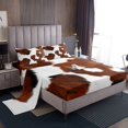 thumbnail image 1 of Erosebridal Rustic Cow Print Full Sheet Sets, Farmhouse Animal Bedding Full Size, Kids Adult, 4pcs, 1 of 7